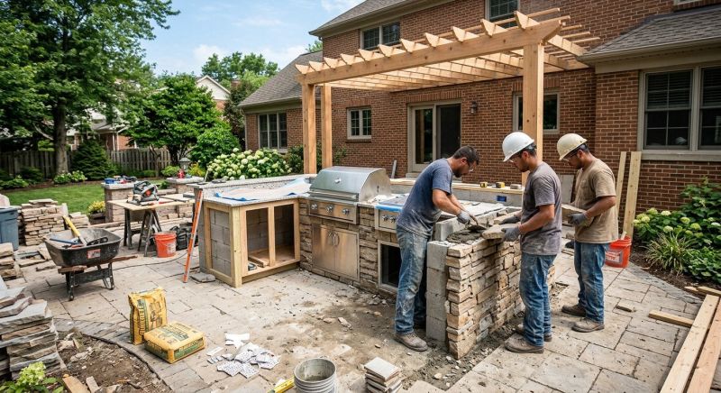 Outdoor Kitchen Installation in North Charleston, SC